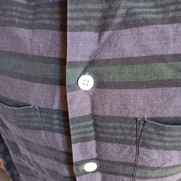 Vintage Men's Shirt Medium 1950's Loop Button Frederick & Nelson Seattle Camper - Picture 3 of 8